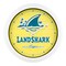 La Crosse Technology 15.75" Yellow and White Contemporary Round Landshark Wall Clock